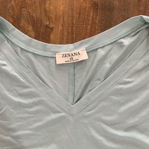 Light teal Zenana sleeveless tunic